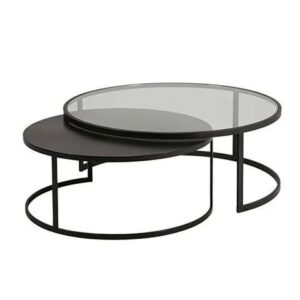 2 Piece Glass Center Table